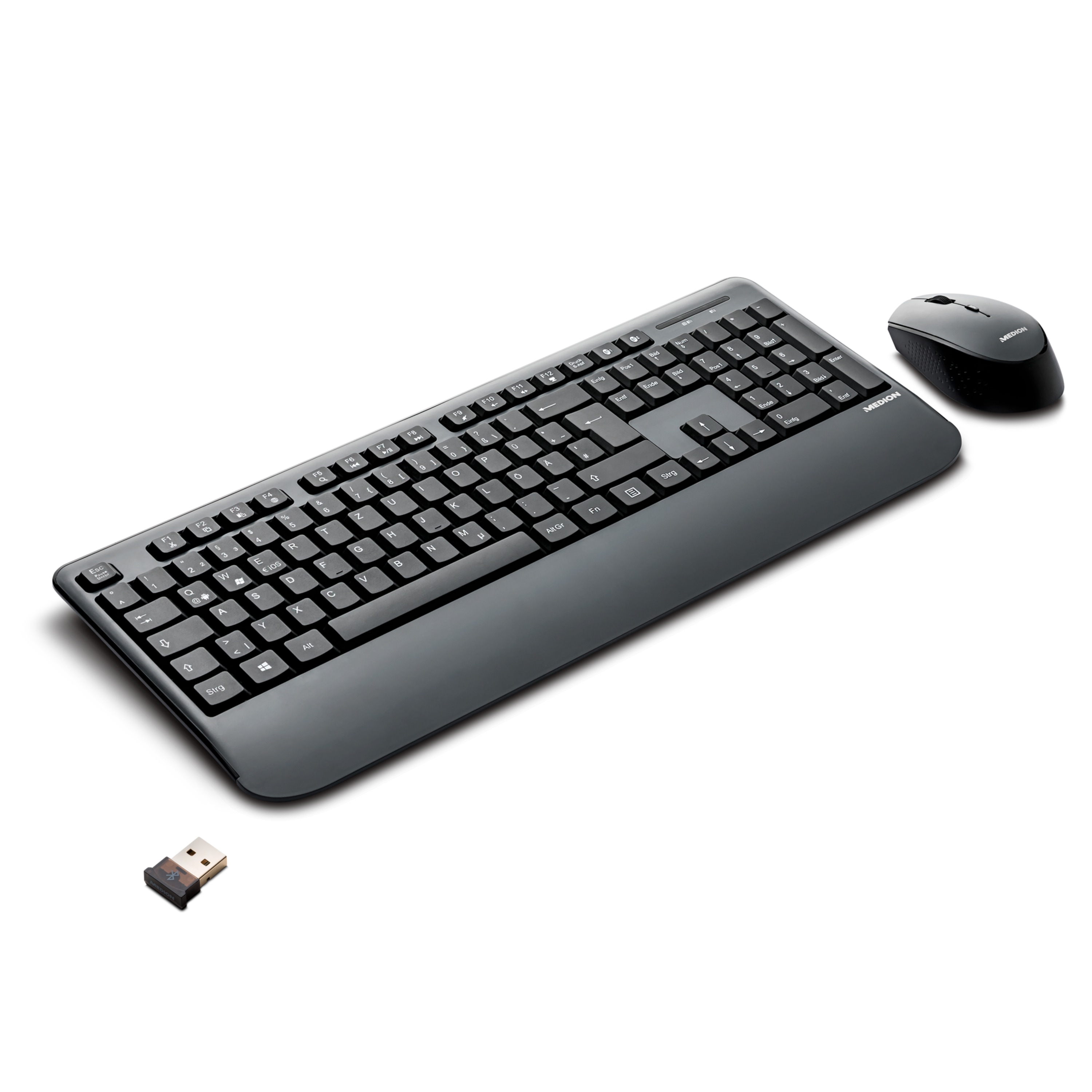 GO!Bluetooth günstig Kaufen-MEDION LIFE® E81114 Bluetooth® Tastatur Maus Set, kabelloses Tastatur-/Mausset, einfache und schnelle Einrichtung, ergonomisch, elegantes und schlankes Design. MEDION LIFE® E81114 Bluetooth® Tastatur Maus Set, kabelloses Tastatur-/Maus